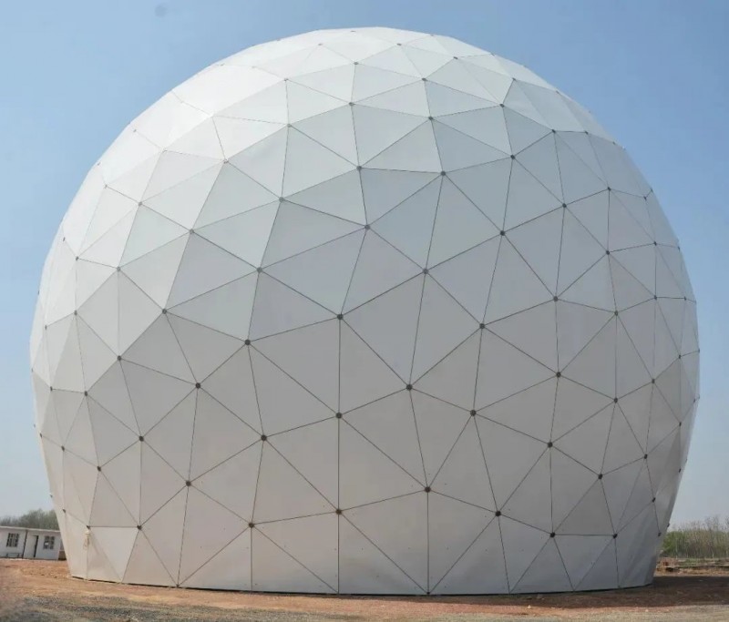 大跨度膜结构雷达罩棚