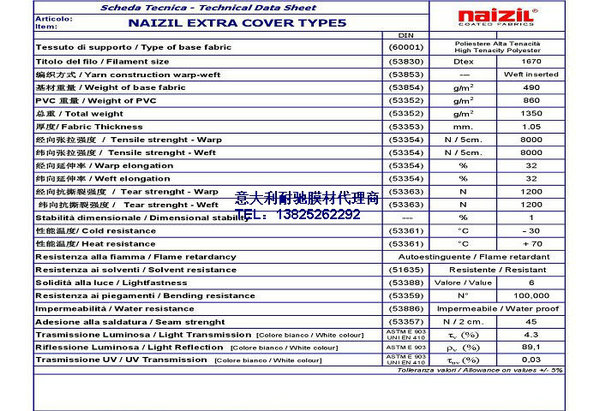 耐驰PVDF膜材(TYPE5)