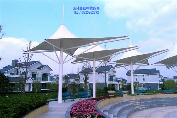 湖南郴州新农村膜结构棚选法拉利PVDF膜材