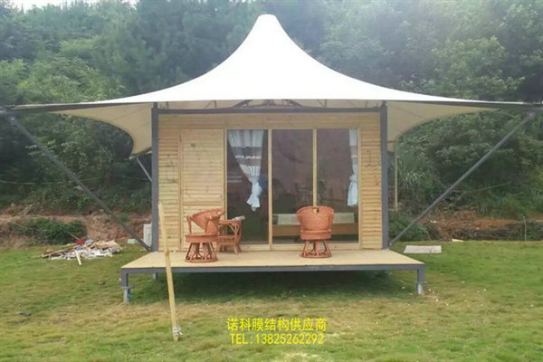 江西井冈山膜结构休闲屋选PVDF膜材